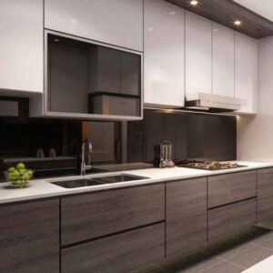 preview of custom modern kitchen storage cabinet
