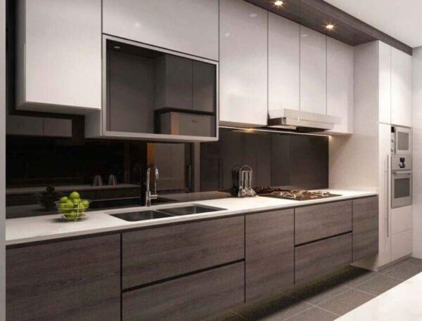 preview of custom modern kitchen storage cabinet